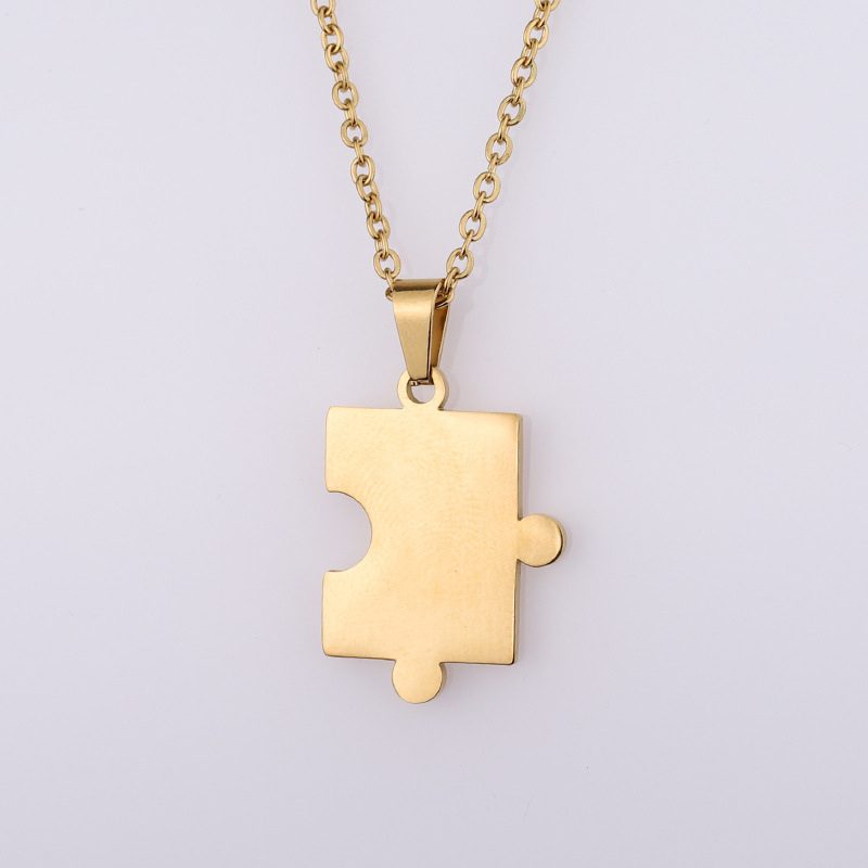 Personalized Geometry Pattern Puzzle Necklace Combination Necklace